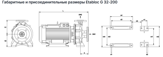 Консольно моноблочные насосы Pumpiran Etabloc G 32-200