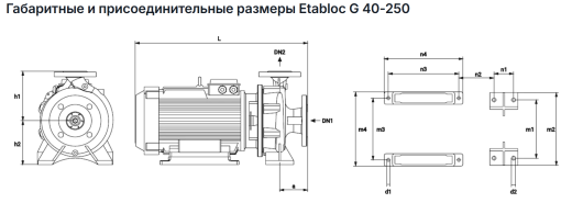 Консольно моноблочные насосы Pumpiran Etabloc G 40-250