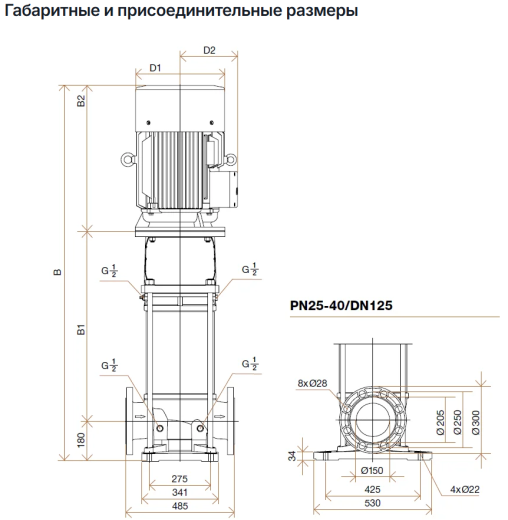 Hydroo VF 125-30-2, 30 кВт