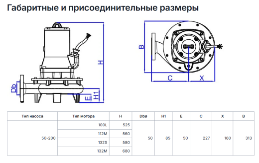 Насос Masdaf ENDURO 50-200