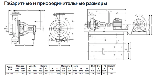 Насос Masdaf NM 40-160