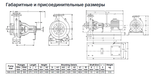 Насос Masdaf NM 300-315